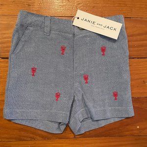 3M Janie & Jack Lobster Shorts NWT